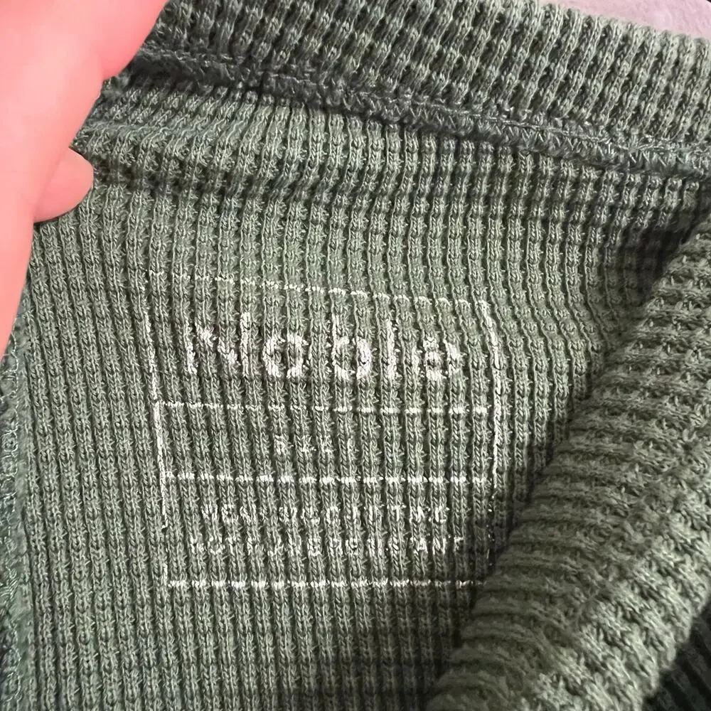 Noble green waffle pants